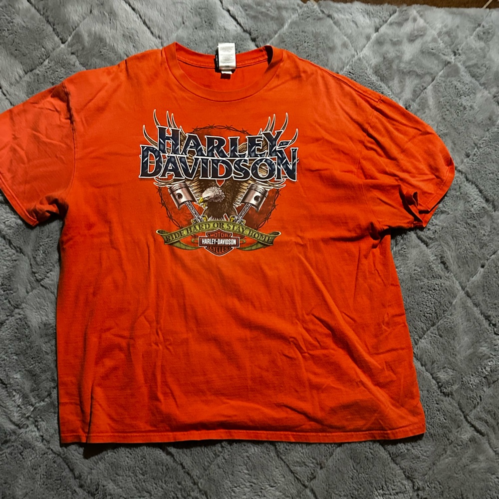 Orange Harley Davison Daytona Beach Florida Shirt